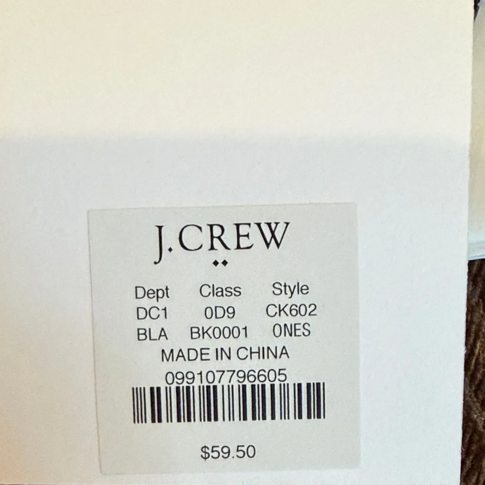 J. Crew Black Woven Heart Statement Earrings/NWT - Picture 8 of 12